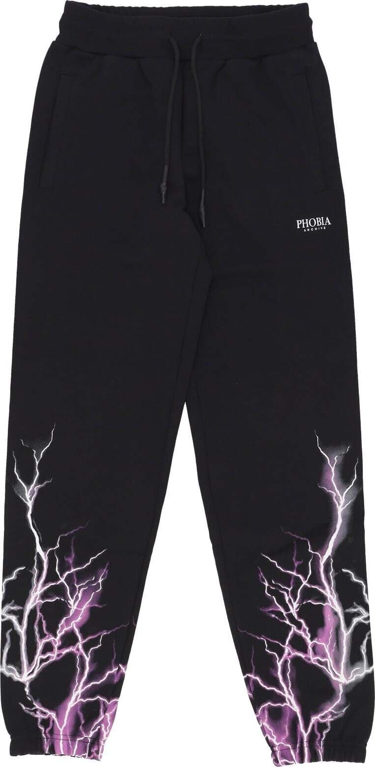 PHOBIA-Pantalone-Tuta-Leggero-Uomo-Lightning-Pant-Black/purple/grey-da-uomo