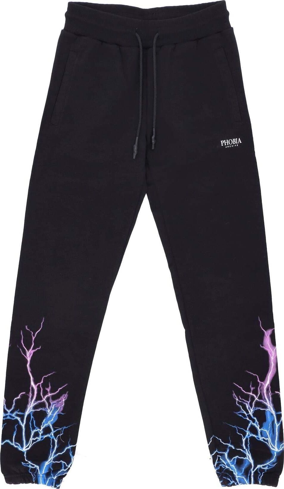 PHOBIA-Pantalone-Tuta-Leggero-Uomo-Lightning-Pants-Black/blue/purple-da-uomo