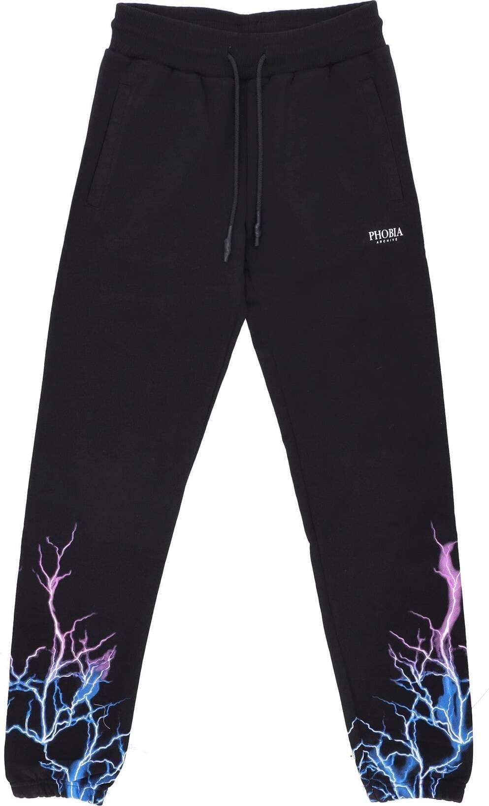 PHOBIA-Pantalone-Tuta-Leggero-Uomo-Lightning-Pants-Black/blue/purple-da-uomo