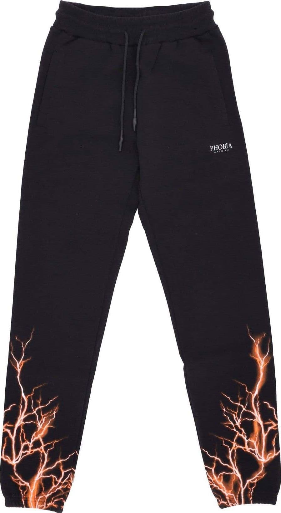 PHOBIA-Pantalone-Tuta-Leggero-Uomo-Lightning-Pants-Black/orange-da-uomo