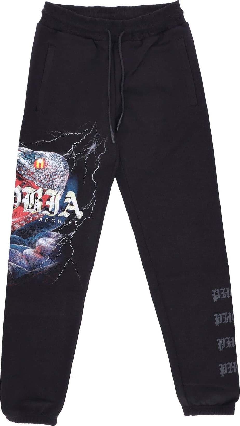 PHOBIA-Pantalone-Tuta-Leggero-Uomo-Snake-Pants-Black-da-uomo