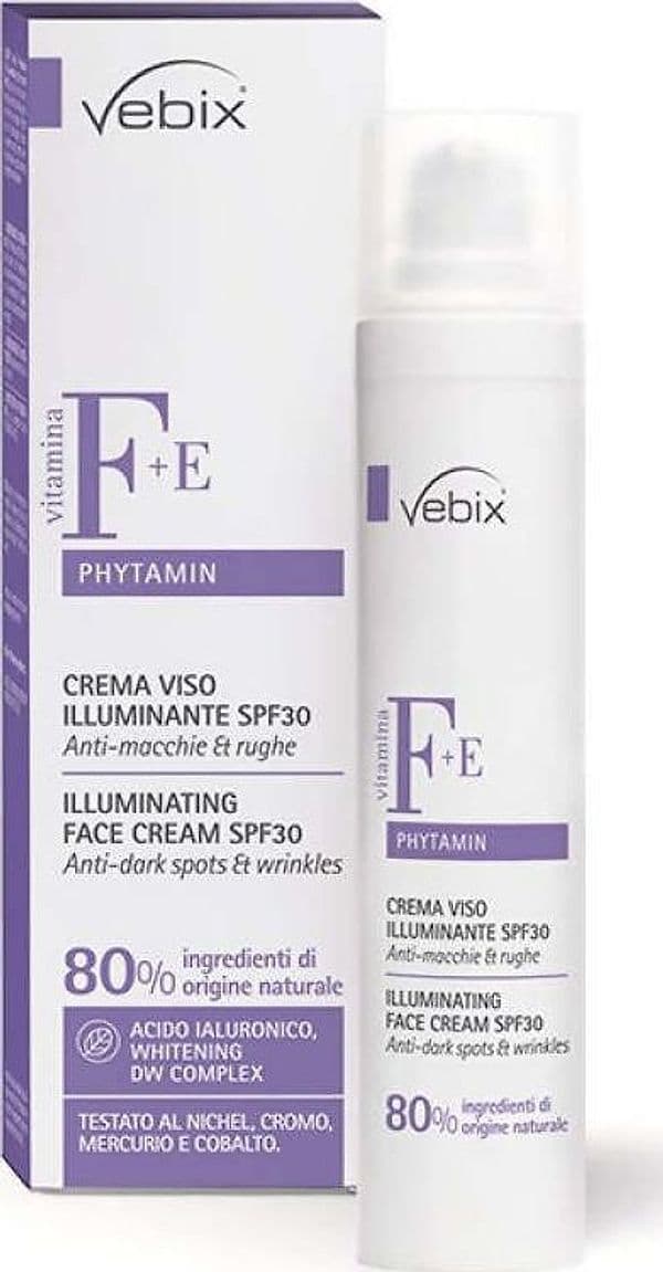 Phytamin Crema Viso Illuminante Spf 30. Vebix 50ml foto-protettore anti-macchie e anti-rughe Phytamin Vebix in Creme Farmacia Centrale M.le Iadevaia - Maddaloni, commercioVirtuoso.it