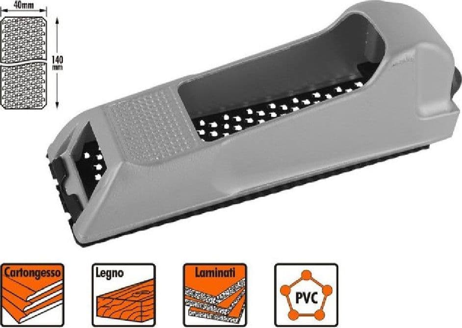 Pialla Pialletto Pvc Cartongesso Legno Lama Intercambiabile Raspa 140x40mm 57223 Fai da te/Utensili elettrici e a mano/Utensili elettrici/Pialle Trade Shop italia - Napoli, Commerciovirtuoso.it