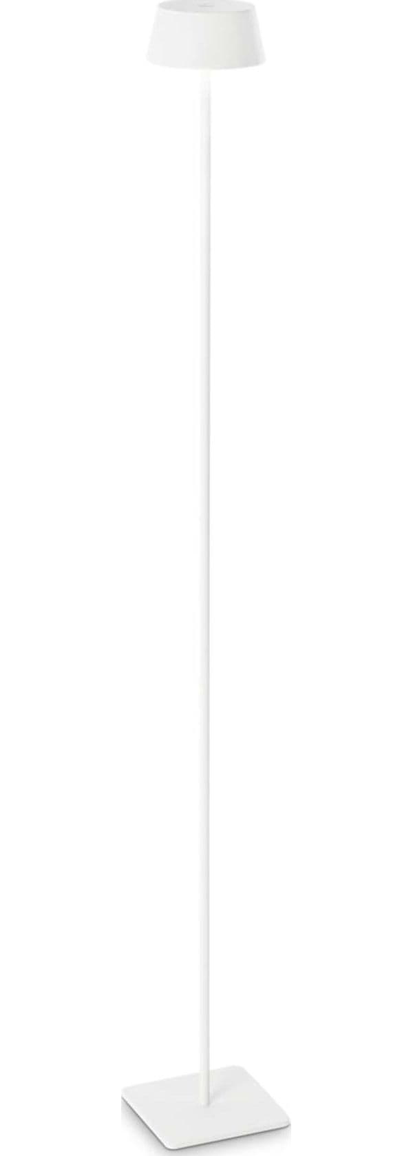 Pianrtana-Da-Terra-Contemporanea-Pure-Metallo-Bianco-Led-1,5W-3000K-Ip54
