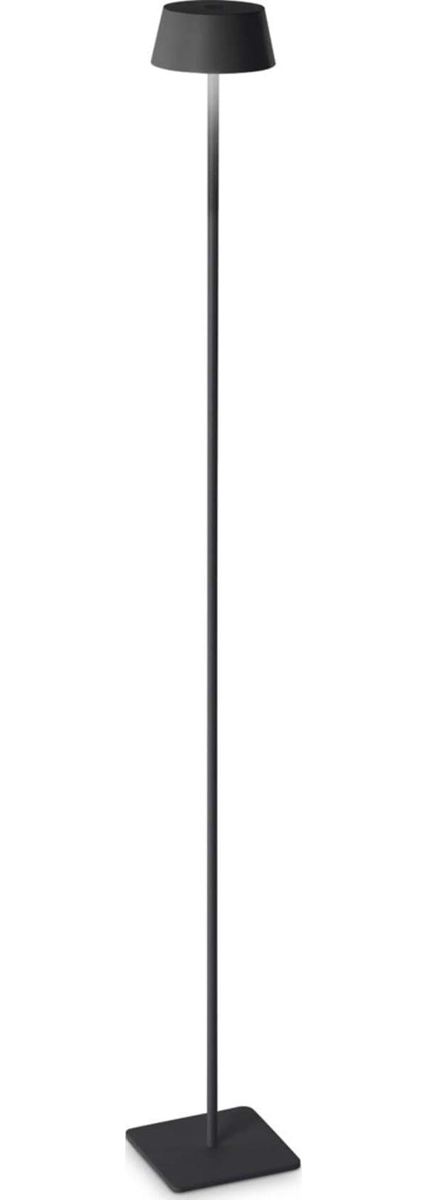 Pianrtana-Da-Terra-Contemporanea-Pure-Metallo-Nero-Led-1,5W-3000K-Ip54