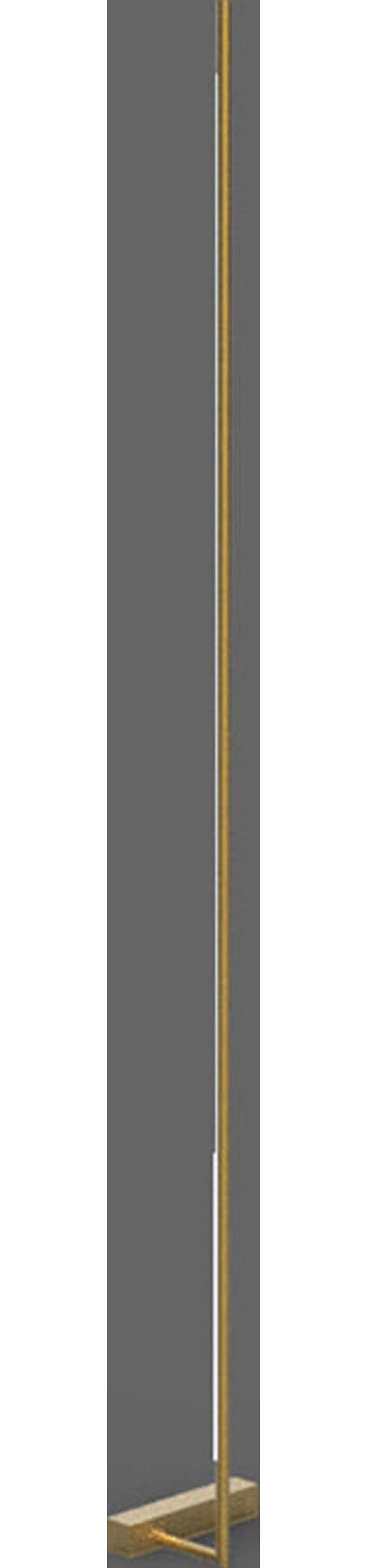 Piantana---Lampada-Da-Terra-Moderno-Tubular-1-Luce-Metallo-Oro-Satinato-Led-17W
