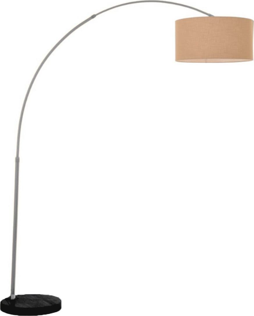 Piantana-arco-Illuminando-CILINDRO-BOING-P-43-E27-LED-tessuto-lampada-terra-braccio-classica-moderna