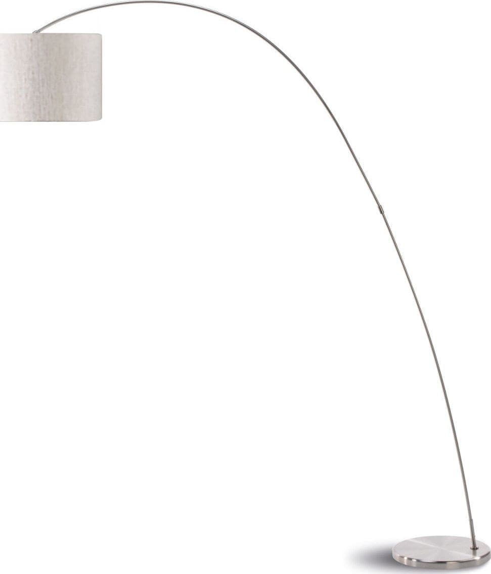 Piantana-arco-moderna-PAN-International-BOW-TER095-BIANCO-E27-LED-metallo-tessuto-lampada-terra