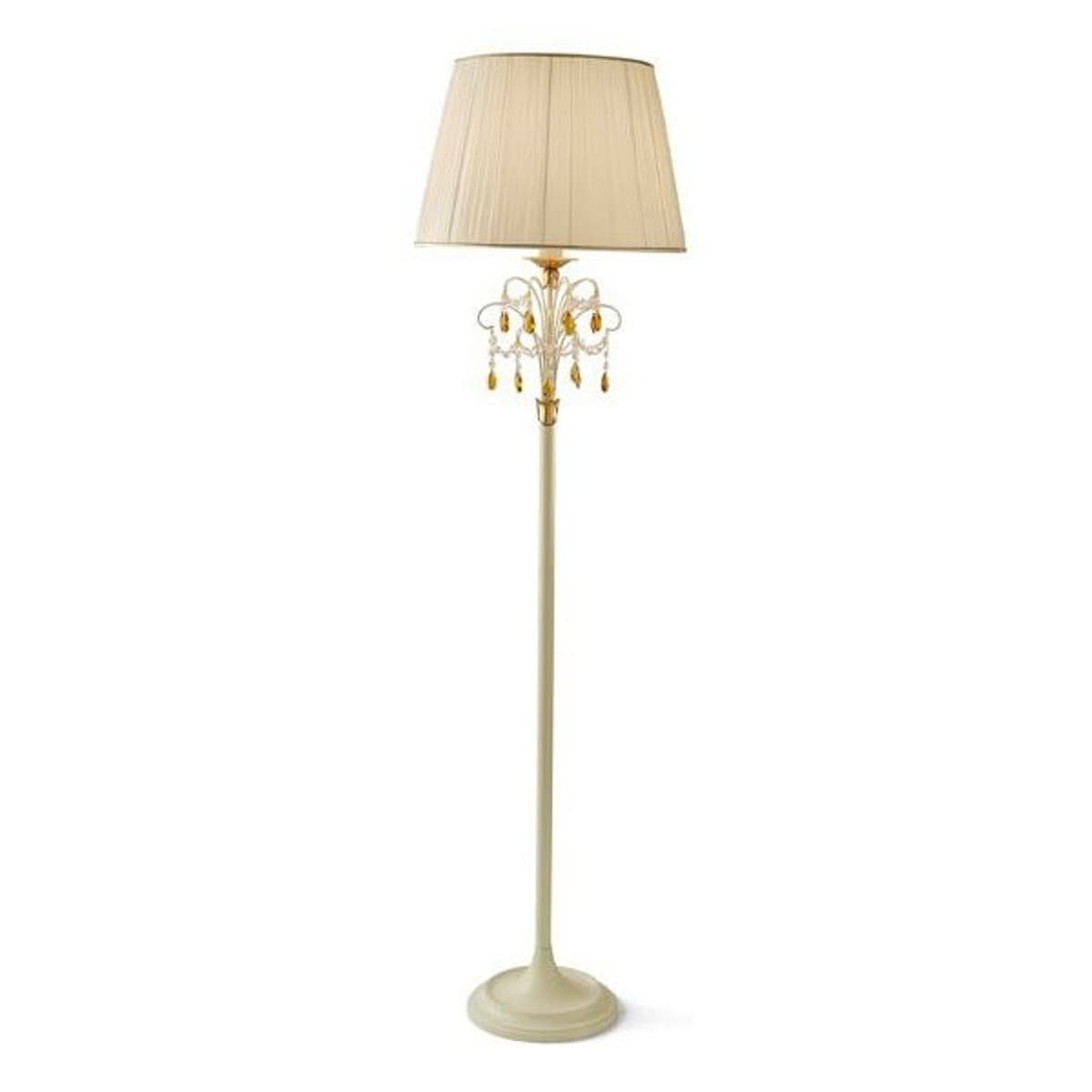 Piantana-classica-Flami-IRIS-2350-P-E27-LED-metallo-tessuto-lampada-terra
