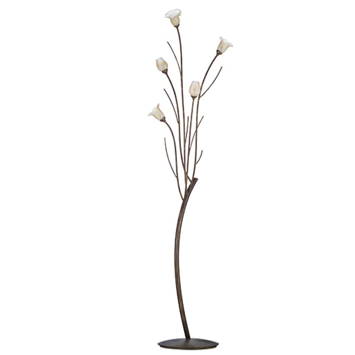 Piantana-classica-LUCE-PIU-BIANCOSPINO-BS433-BS435-G9-LED-lampada-terra-metallo-vetro