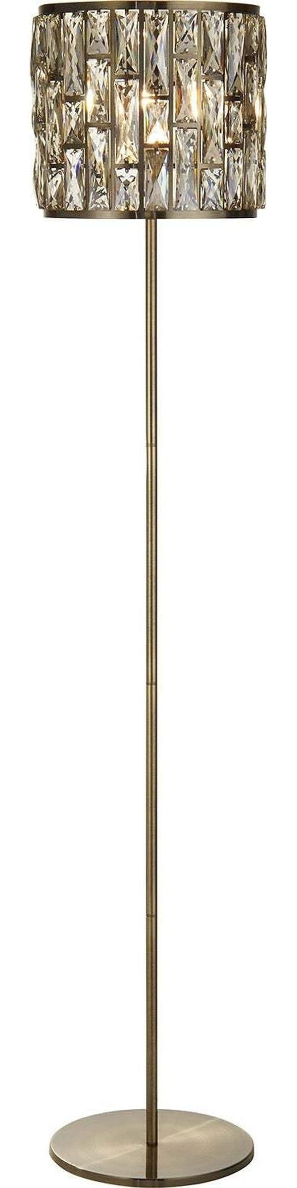 Piantana-Classico-Gioiello-Acciaio-Ottone-Vetro-1-Luce-E27