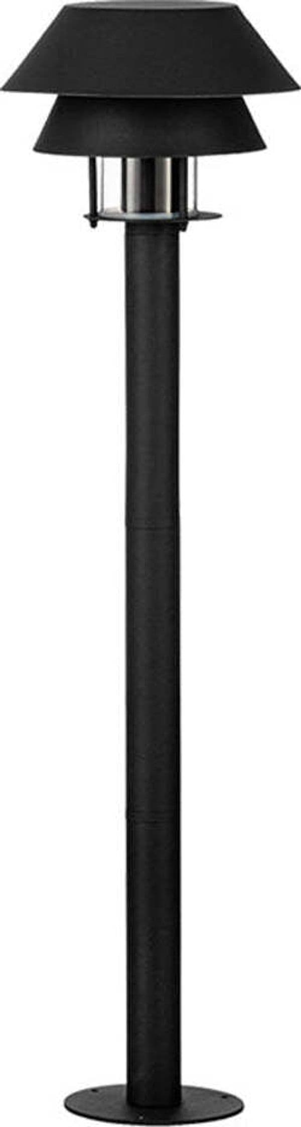 Piantana-Contemporanea-Da-Esterno-Chiappera-Alta-1-Luce-Acciaio-Nero-E-Bianco