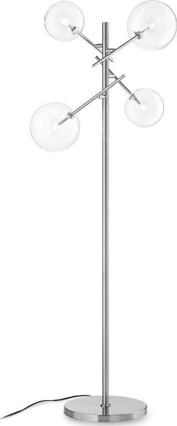 Piantana-Contemporanea-Equinoxe-Metallo-Cromo-4-Luci-2W-3000K-Luce-Calda