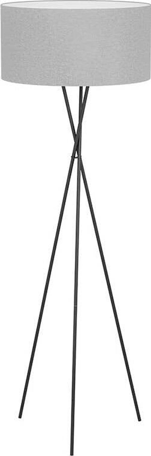 Piantana-Contemporanea-Fondachelli-1-Luce-Acciaio-Nero-Diffusore-Grigio
