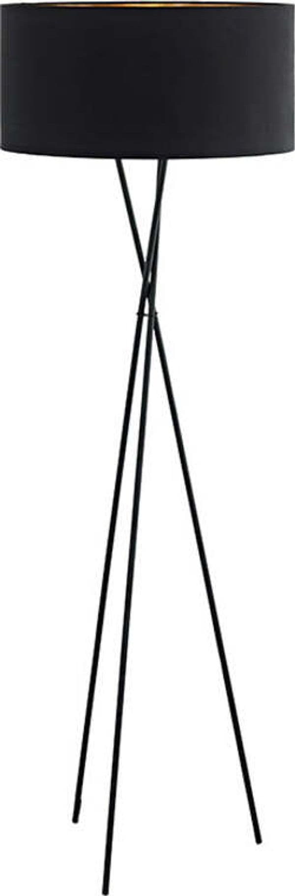Piantana-Contemporanea-Fondachelli-1-Luce-Acciaio-Nero-Diffusore-Nero