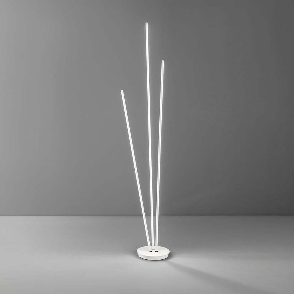 Piantana-Contemporanea-Twins-Metallo-Bianco-Led-Integrato-47W