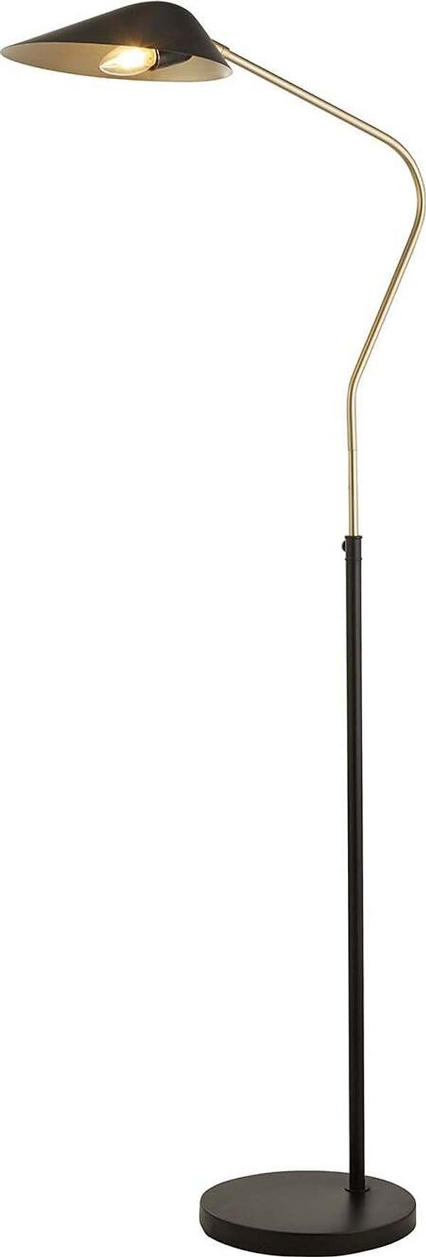Piantana-Contemporaneo-Cigno-Acciaio-Nero-Oro-1-Luce-E27