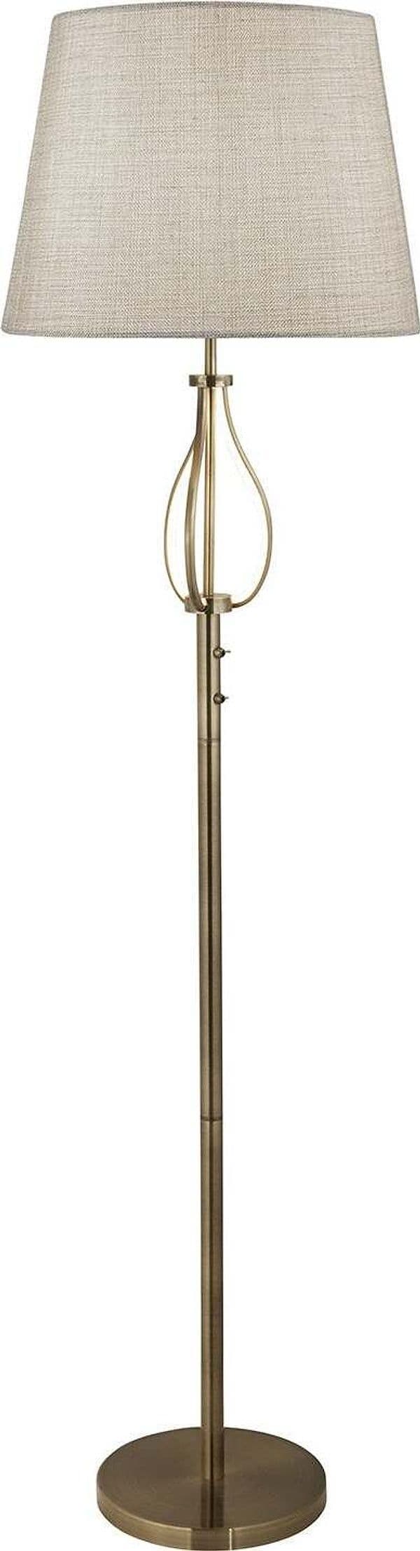 Piantana-Contemporaneo-Las-Vegas-Acciaio-Ottone-Tessuto-Bianco-1-Luce-E27