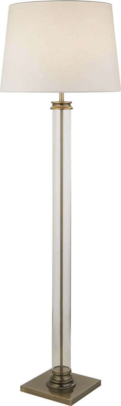 Piantana-Contemporaneo-Pedestal-Acciaio-Adjustable-Vetro-Trasparente-1-Luce-E27