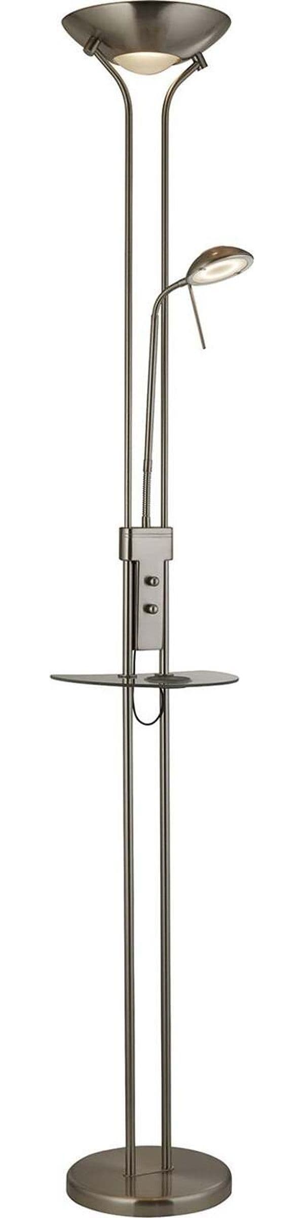 Piantana-Contemporaneo-Senza-Fili-Acciaio-Cromo-Vetro-Trasp-Led-22,4W-3000K