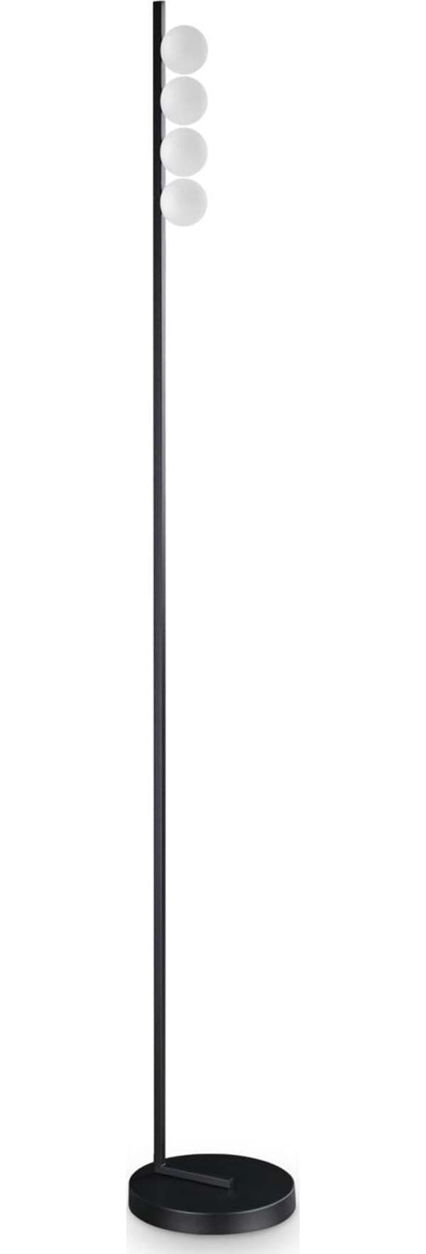 Piantana-Da-Terra-Contemporanea-Ping-Pong-Metallo-Nero-Led-12W-3000K-Ip20
