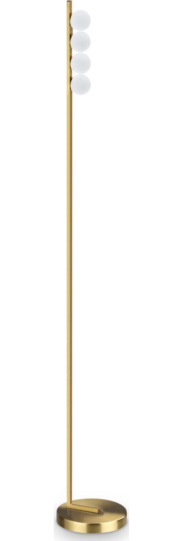 Piantana-Da-Terra-Contemporanea-Ping-Pong-Metallo-Ottone-Led-12W-3000K-Ip20