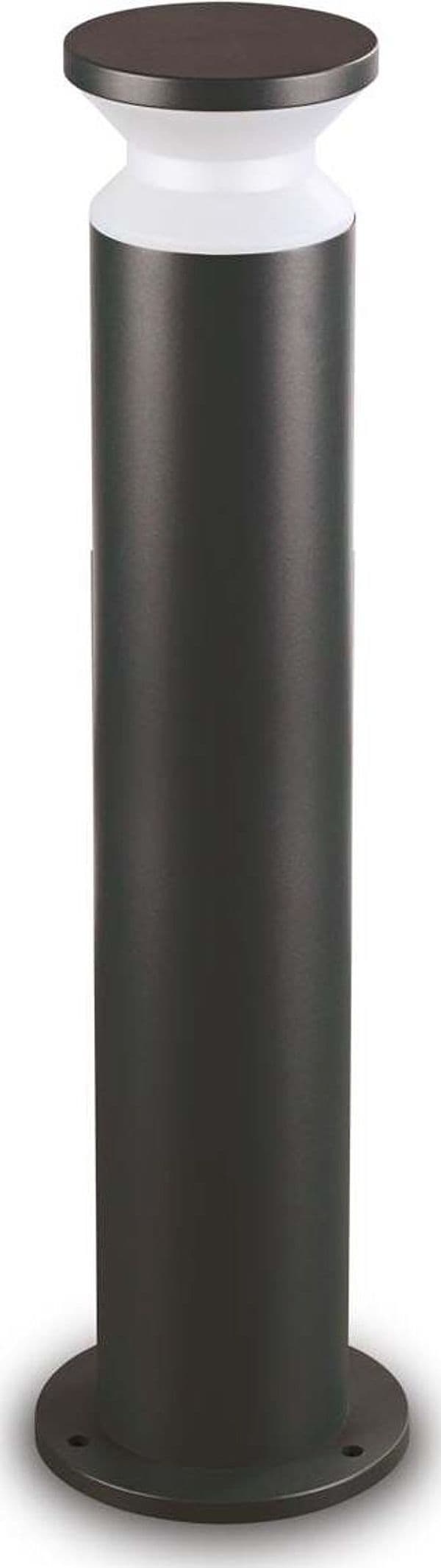 Piantana-Da-Terra-Contemporaneo-Torre-Alluminio-Nero-1-Luce-E27-15W-Ip44