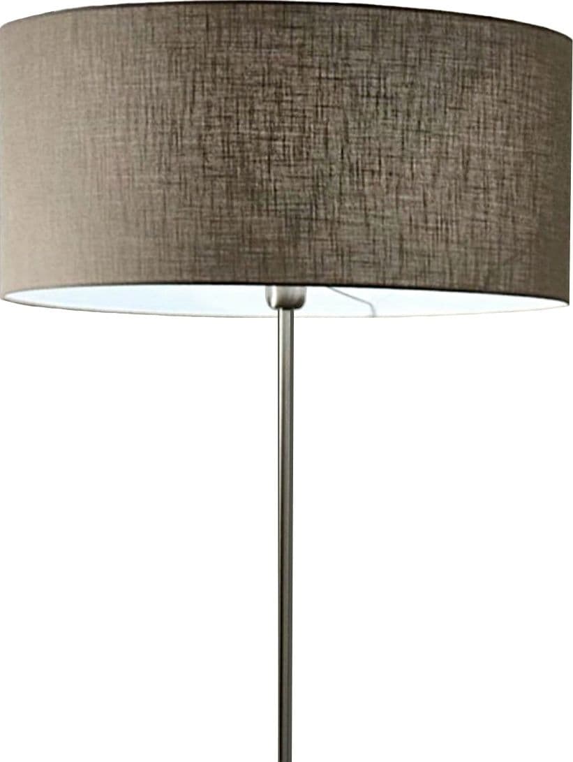 Piantana-Illuminando-CILINDRO-TE-58-E27-LED-metallo-tessuto-cilindro-lampada-terra-classica-moderna