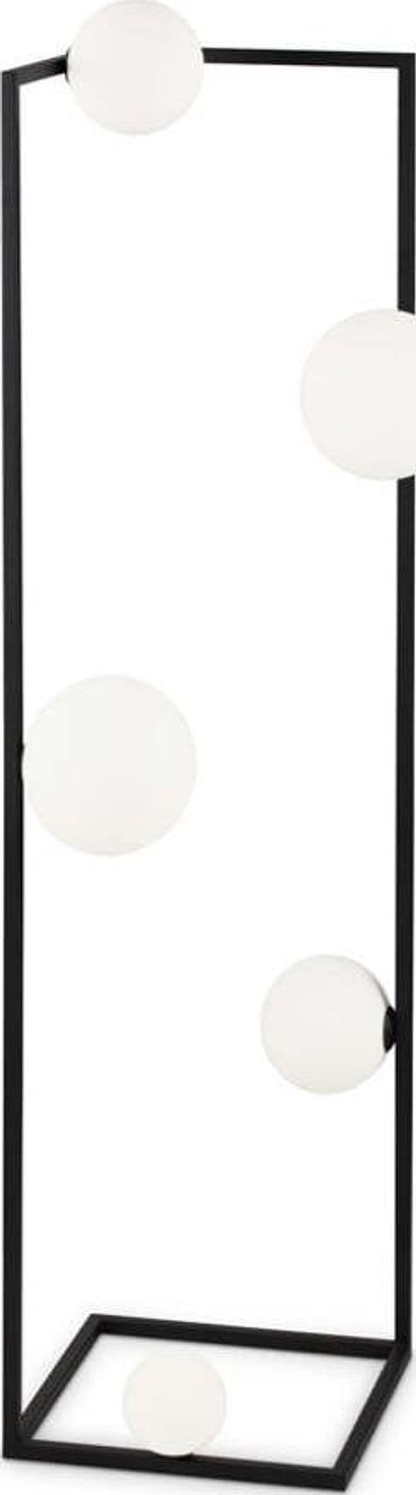 Piantana-Industrial-Minimal-Angolo-Metallo-Nero-5-Luci-G9-3W-3000K-Luce-Calda