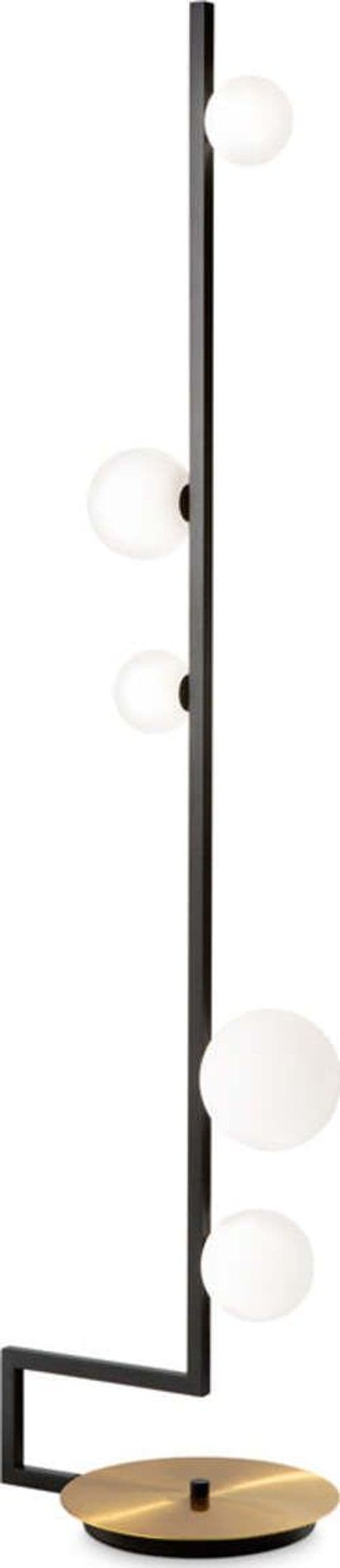 Piantana-Industrial-Minimal-Birds-Metallo-Nero-5-Luci-G9-3W-3000K-Luce-Calda