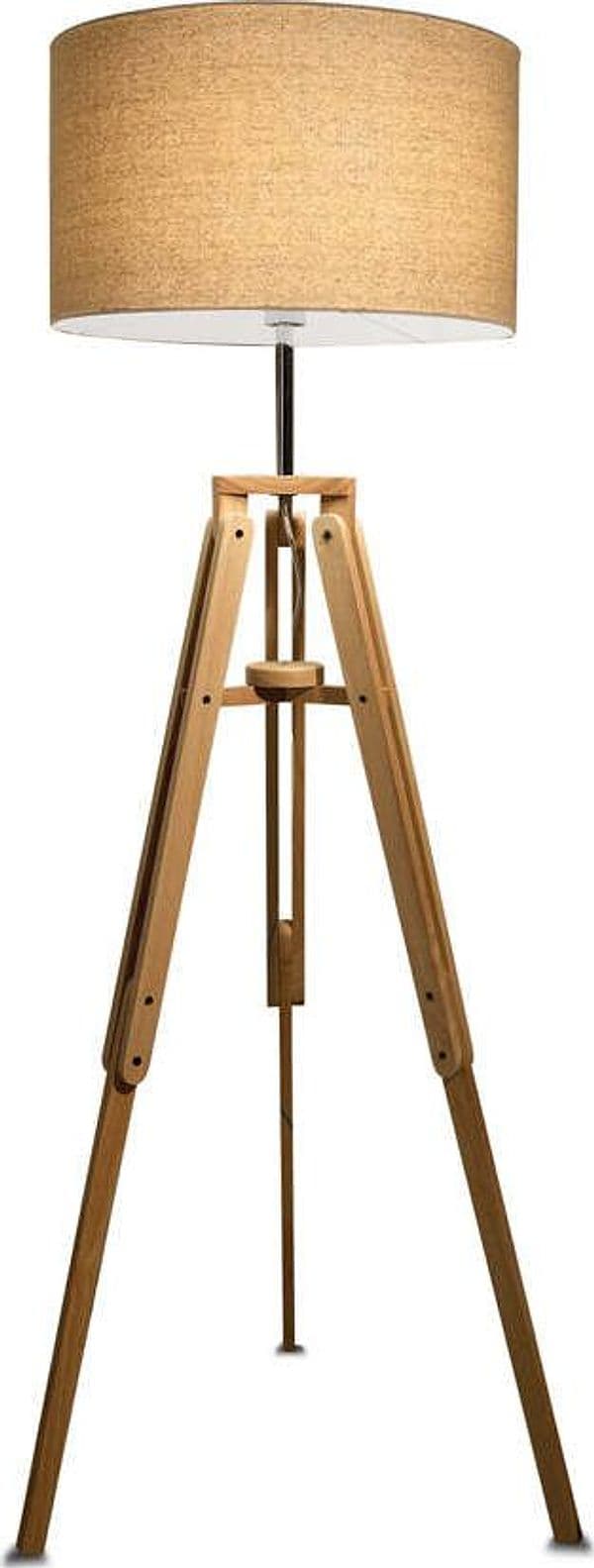 Piantana-Industrial-Minimal-Klimt-Metallo-Legno-Marrone-1-Luce-E27