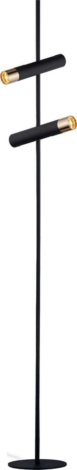 Piantana-Industrial-Nordico-Cilindro-Acciaio-Nero-Oro-Led-3,5W-3000K