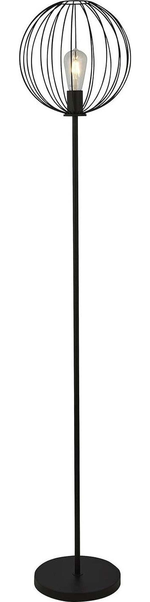 Piantana-Industrial-Nordico-Rondo-Acciaio-Nero-1-Luce-E27