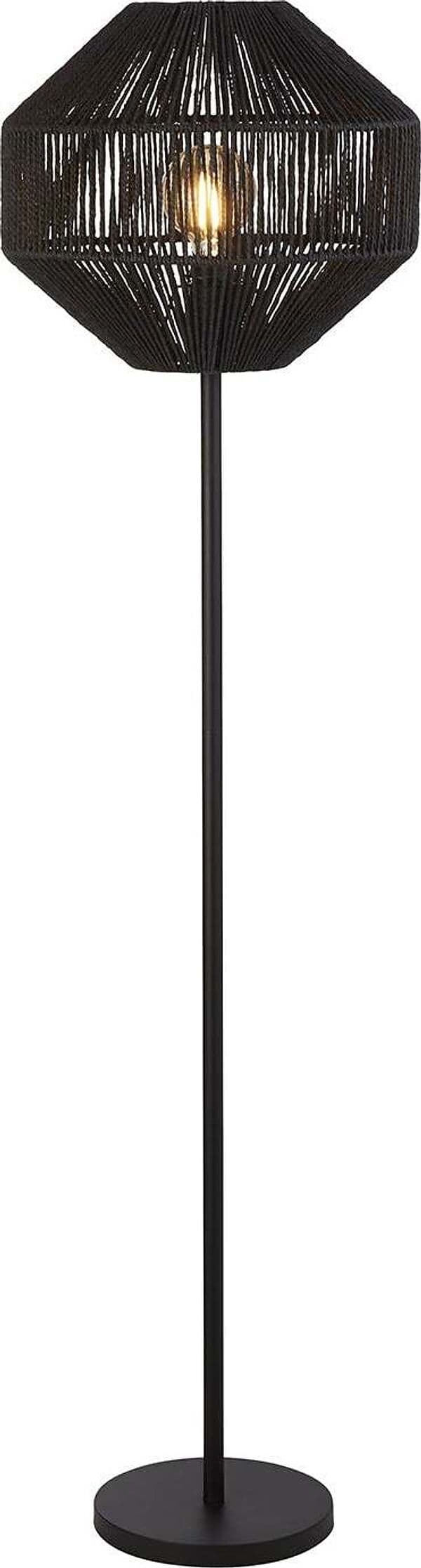 Piantana-Industrial-Nordico-Vimini-Acciaio-Nero-Tessuto-1-Luce-E27