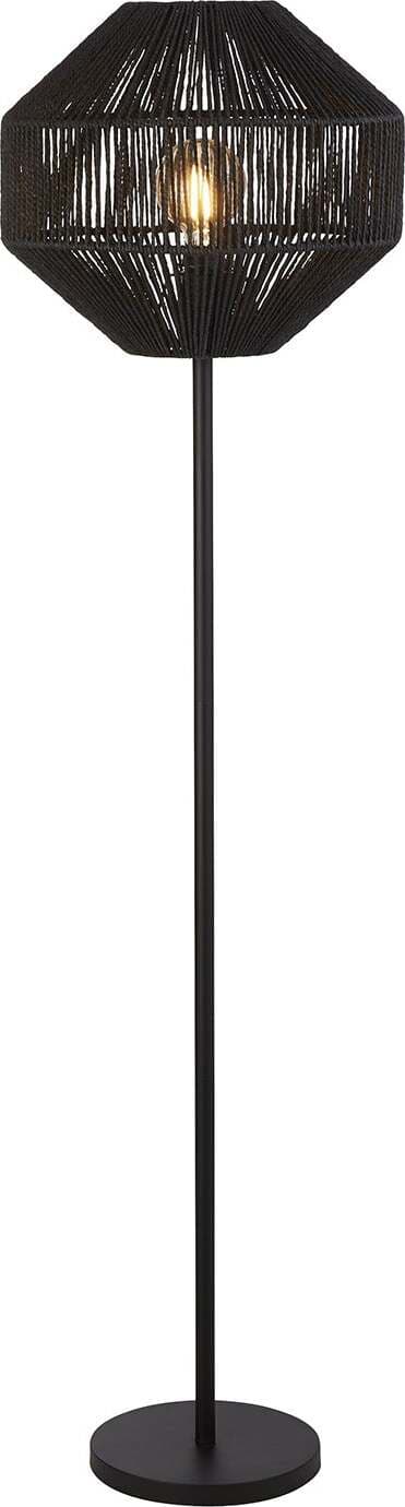 Piantana-Industrial-Nordico-Vimini-Acciaio-Nero-Tessuto-1-Luce-E27