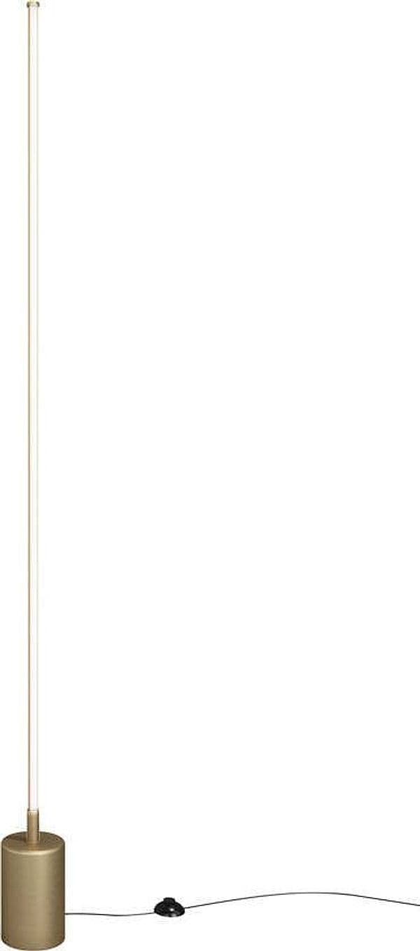 Piantana-Lampada-Da-Terra-Moderno-Flow-Metallo-Ottone-1-Luce-Led-25W