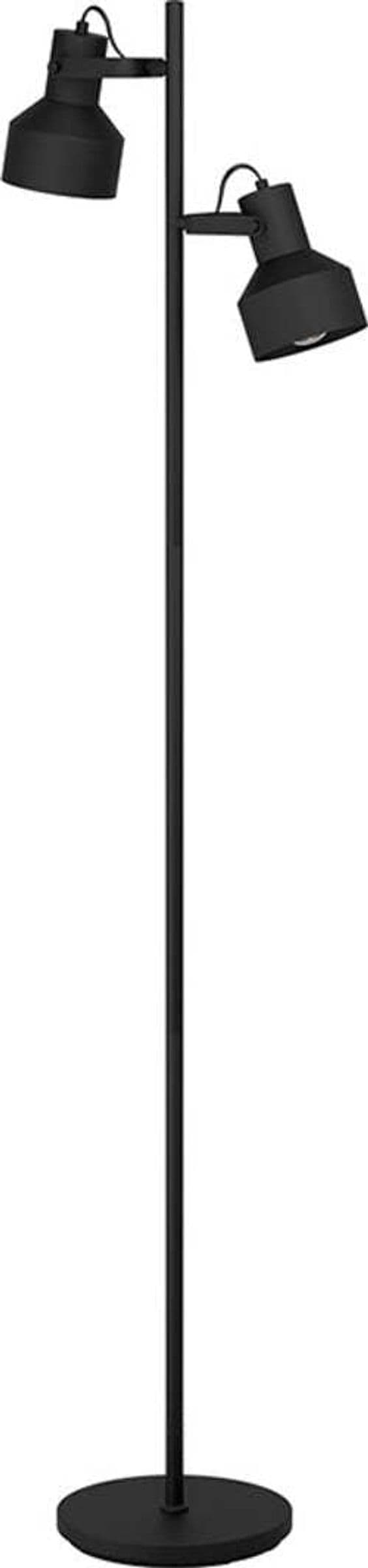 Piantana-Moderna-Casibare-2-Luci-Acciaio-Nero
