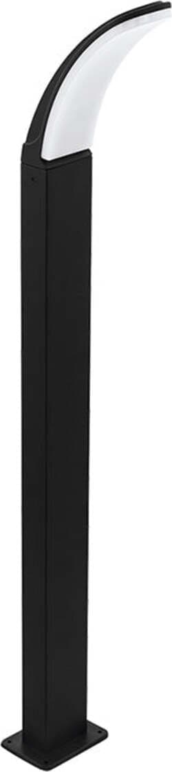Piantana-Moderna-Da-Esterno-Fiumicino-Led-Alluminio-Nero-H90Cm