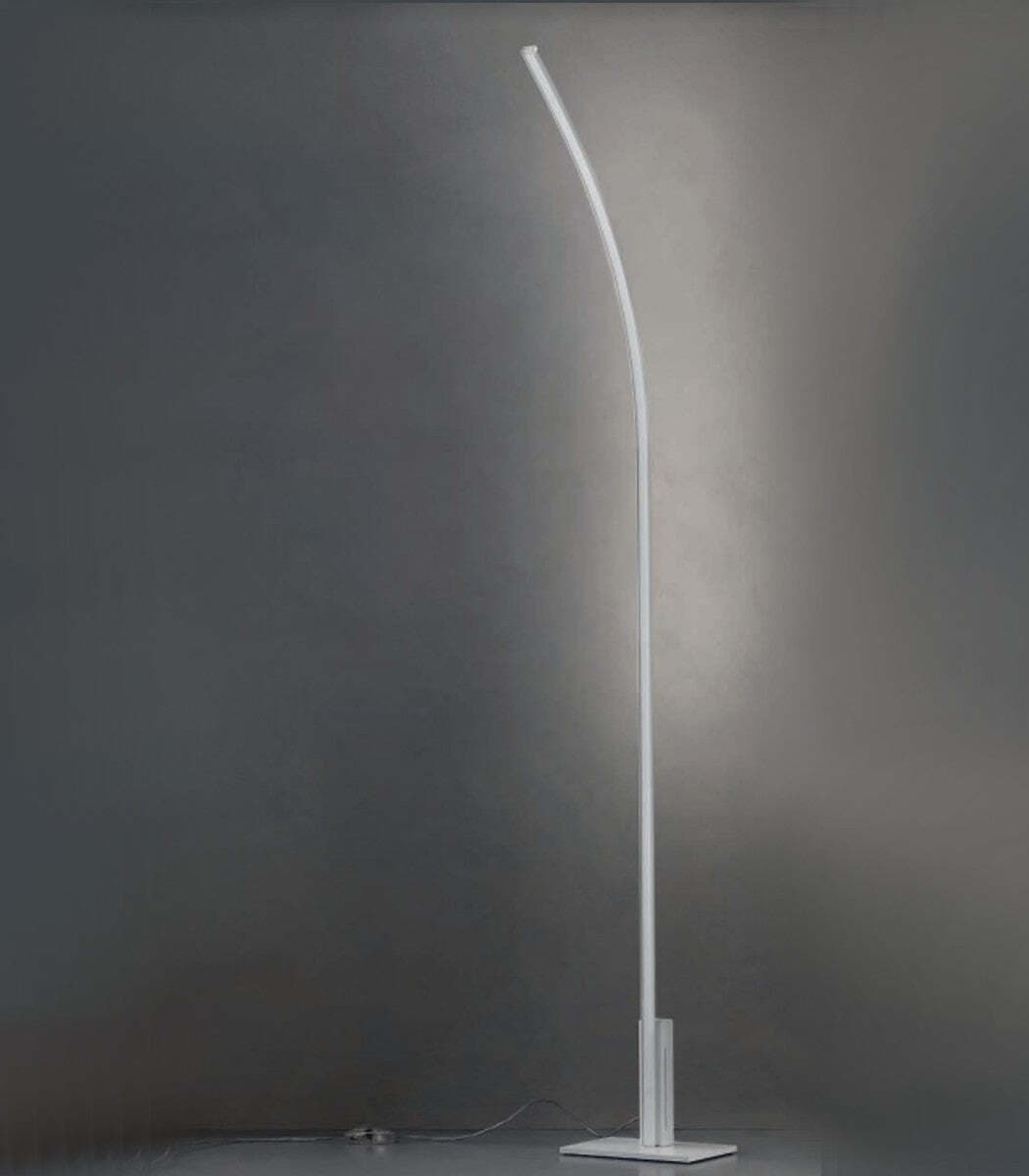 Piantana-moderna-Fratelli-Braga-TRACCIA-2053-T1A-10-LED-metallo-metacrilato-lampada-terra