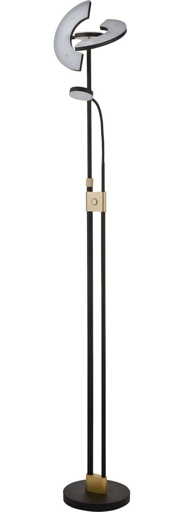 Piantana-Moderna-Gio-Acciaio-Nero-Policarbonato-Bianco-Led-27,5W-3000K
