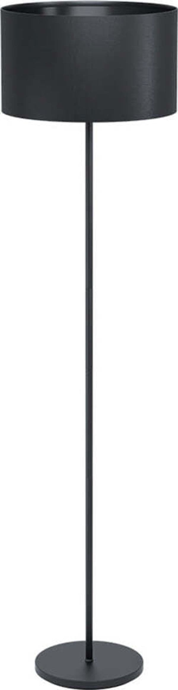 Piantana-Moderna-Maserlo-1-Luce-Acciaio-Nero