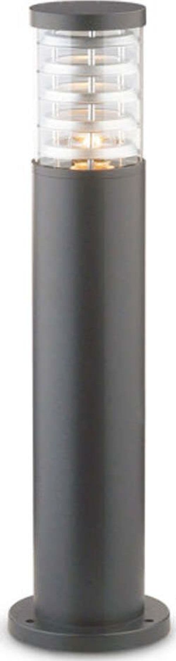 Piantana-Palo Da Esterno Moderna Tronco Alluminio Antracite 1 Luce E27 H60Cm