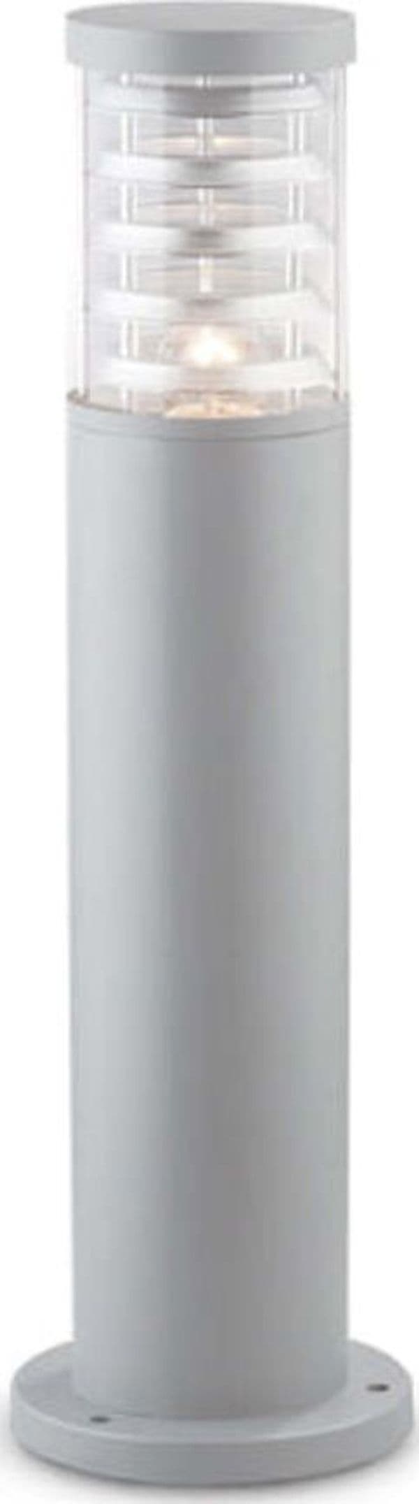 Piantana-Palo-Da-Esterno-Moderna-Tronco-Alluminio-Grigio-1-Luce-E27-H40Cm