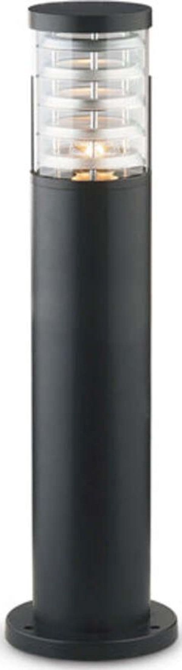 Piantana-Palo-Da-Esterno-Moderna-Tronco-Alluminio-Nero-1-Luce-E27-H40Cm