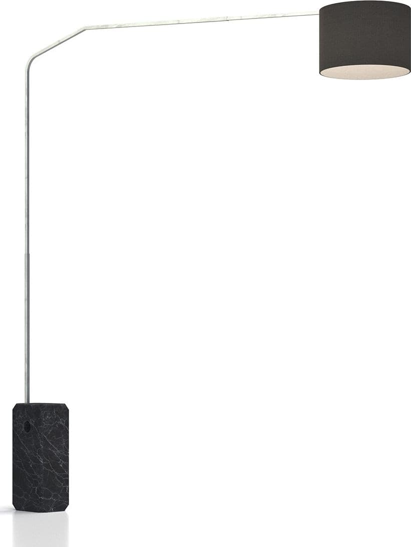 Piantana-terra-arco-moderna-Top-Light-SLOPE-1188-B2-E27-LED-metallo-tessuto-lampada-terra