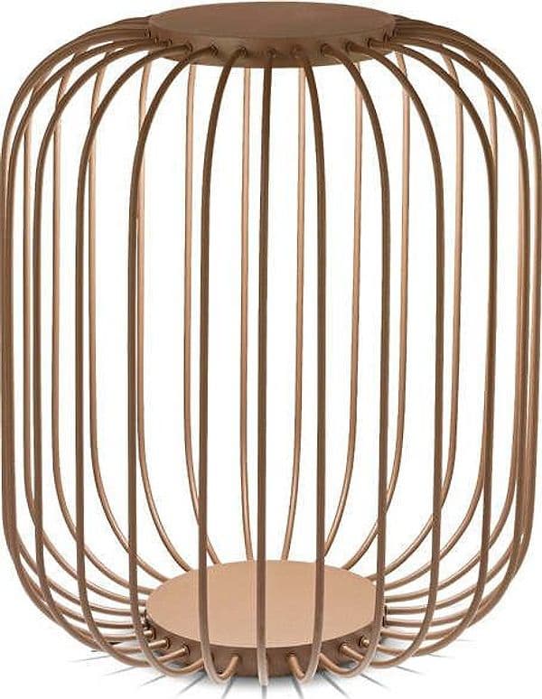 Piantana-Vintage---Decò-Djambe-Metallo-Coffee-Led-18W-3000K-D55Cm