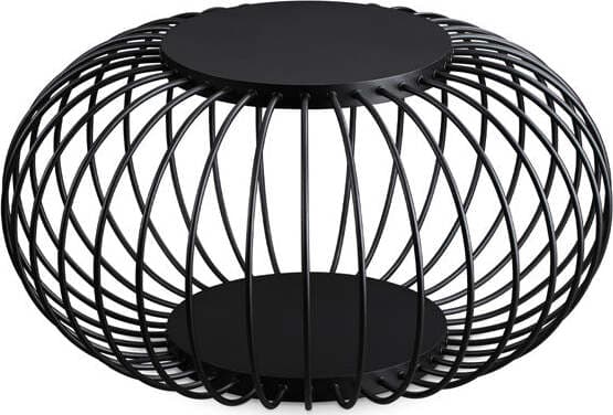 Piantana-Vintage---Decò-Djambe-Metallo-Nero-Led-18W-3000K-D74Cm