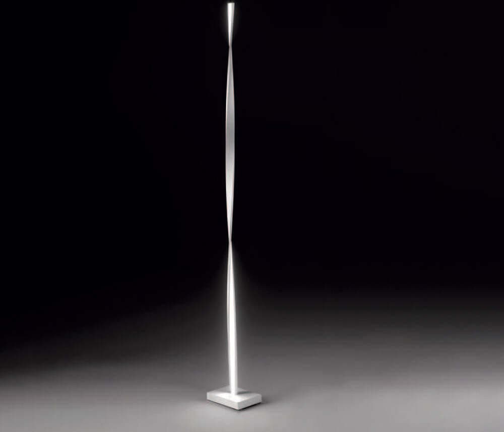 Piantane---Lampade-Da-Terra-Contemporaneo-Twist-Metallo-Bianco-Led-26W