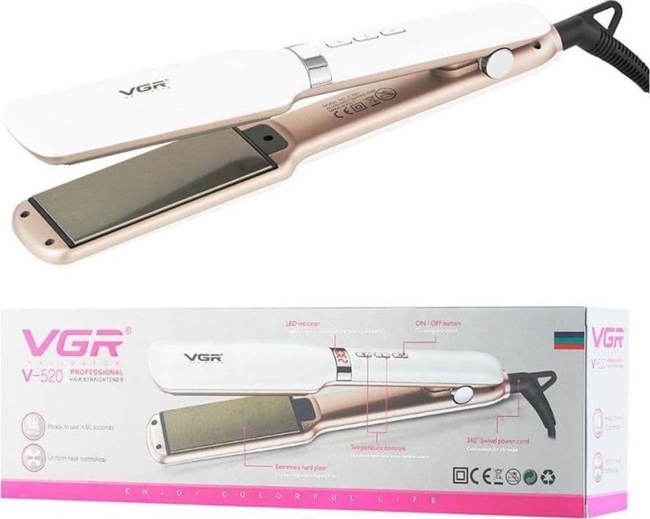 Piastra Capelli Professionale Larga 42mm Rivestita In Ceramica Display Lcd V-520 Salute e Bellezza > Cura dei Capelli > Piastre per capelli Trade Shop italia - Napoli, Commerciovirtuoso.it