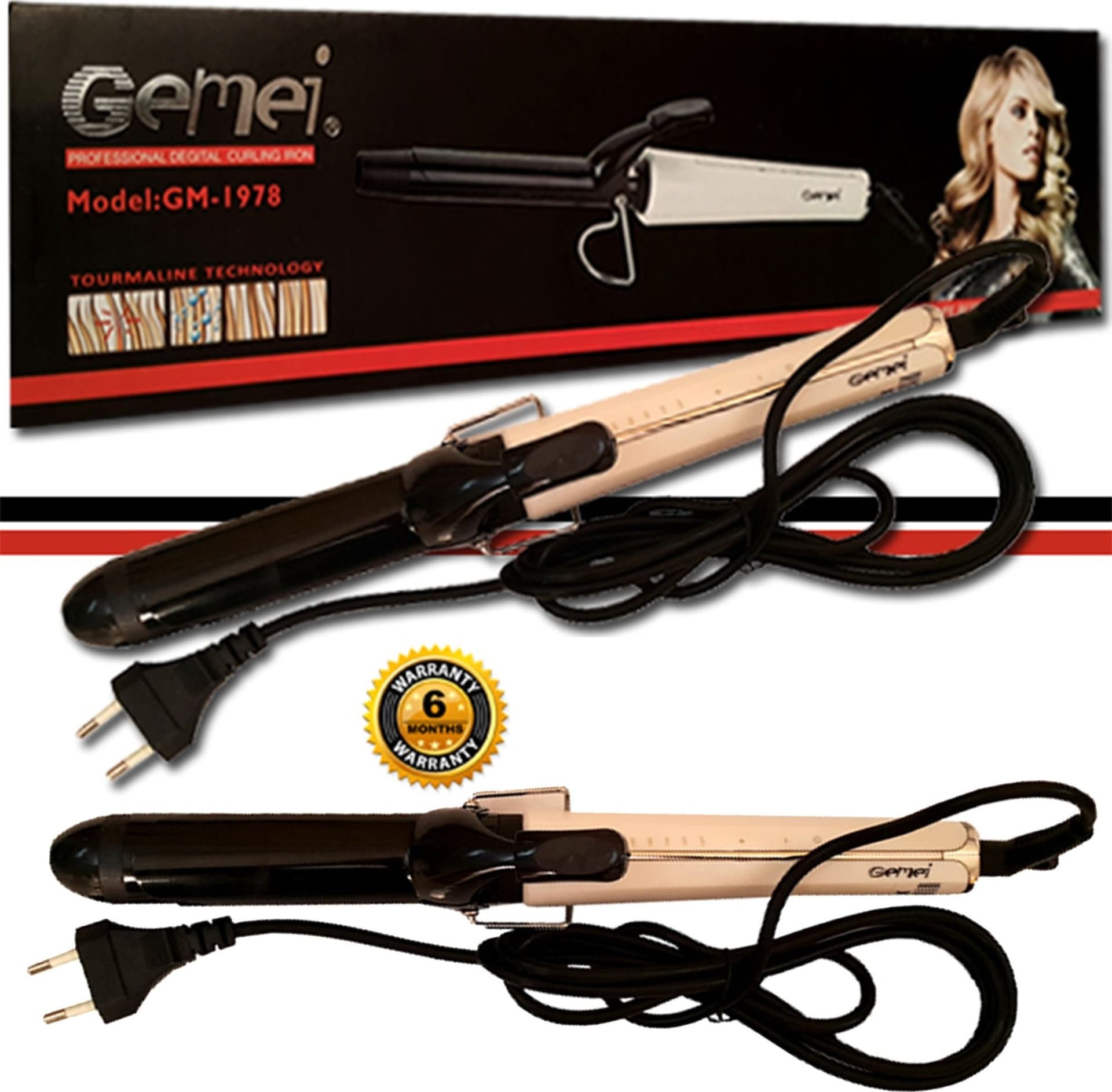 PIASTRA FERRO ARRICCIACAPELLI ARRICCIA CAPELLI PROFESSIONALE IN CERAMICA GM-1978 Bellezza/Cura dei capelli/Strumenti per lo styling/Arricciacapelli Trade Shop italia - Napoli, Commerciovirtuoso.it